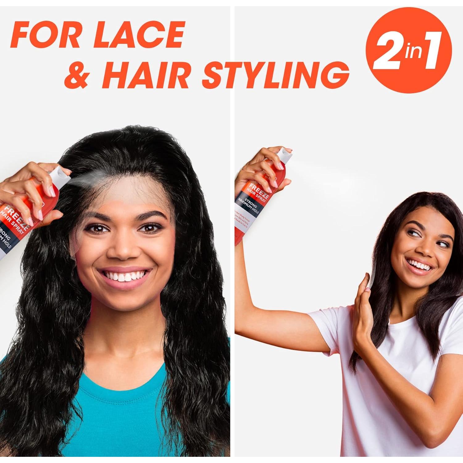 Spray Fijador Fuerte Red by Kiss 56.7g - Sosten Máximo para Estilo