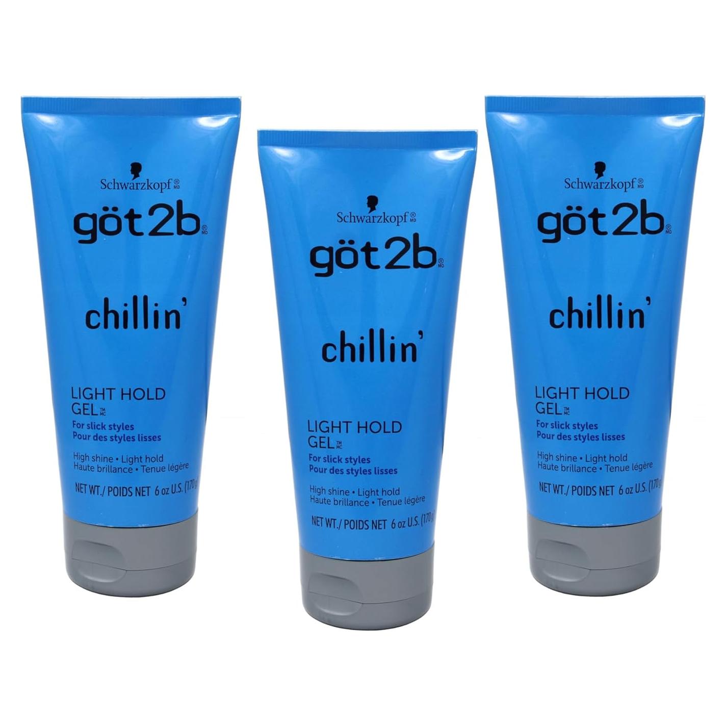 Gel para Cabello Got 2B Chillin Suave 3 Piezas 170g