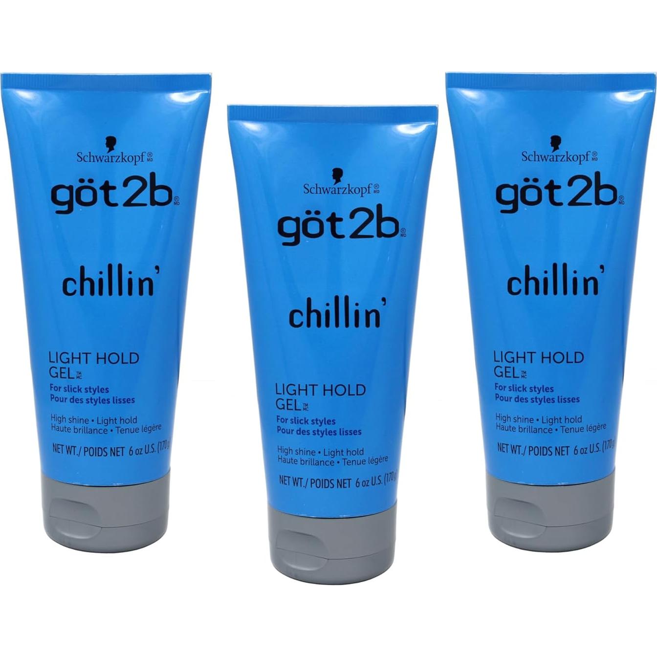 Gel para Cabello Got 2B Chillin Suave 3 Piezas 170g