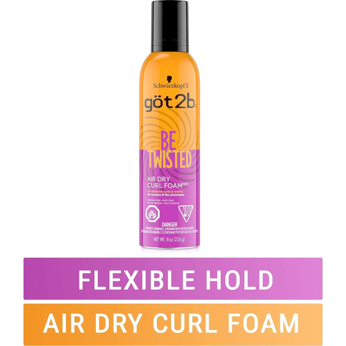 Espuma para Rizos Got2b Be Twisted 226.8 g - Secado al Aire