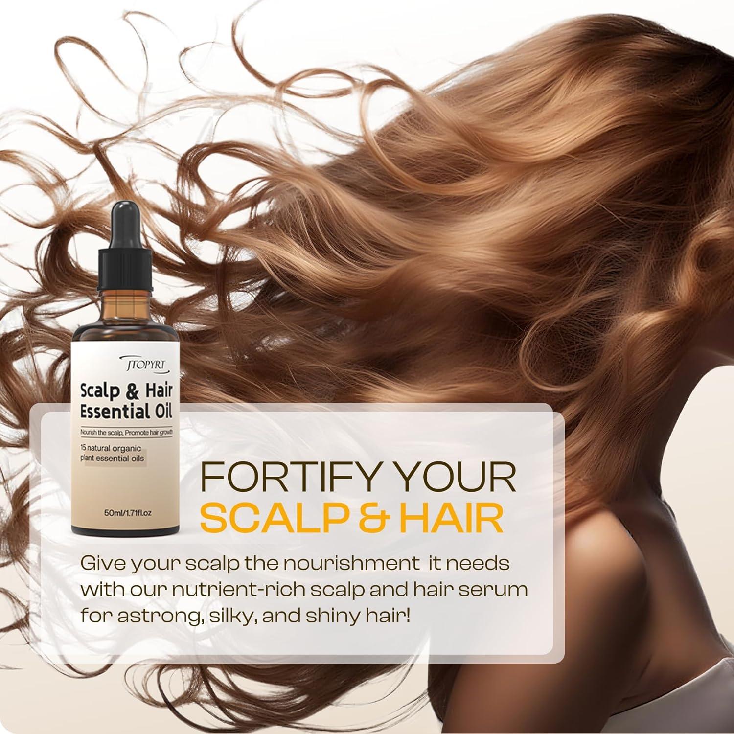 Aceite Crecimiento Cabello Jtopyrt 50ml Romero y Ricino