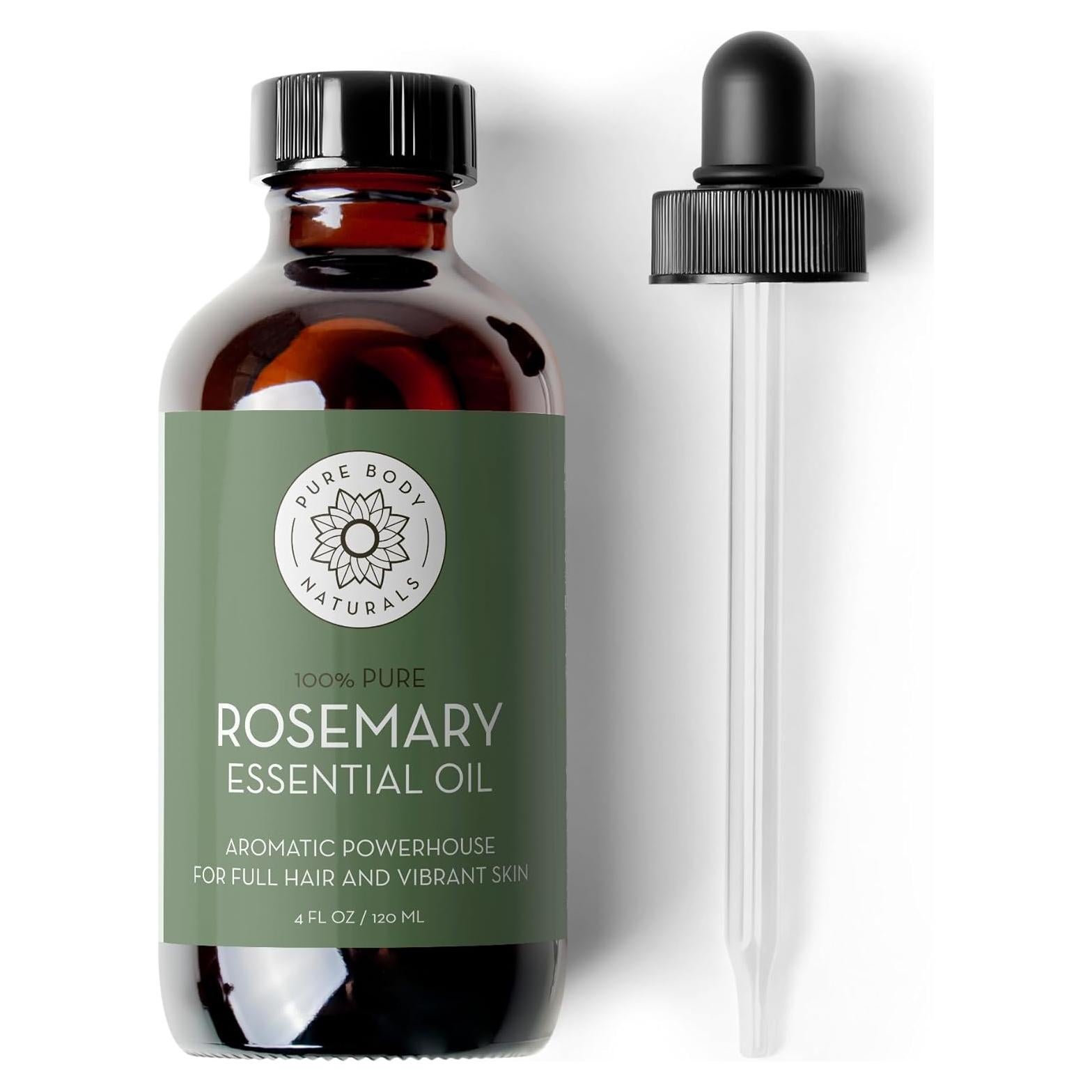 Aceite Esencial de Romero Puro 118 ml - Pure Body Naturals