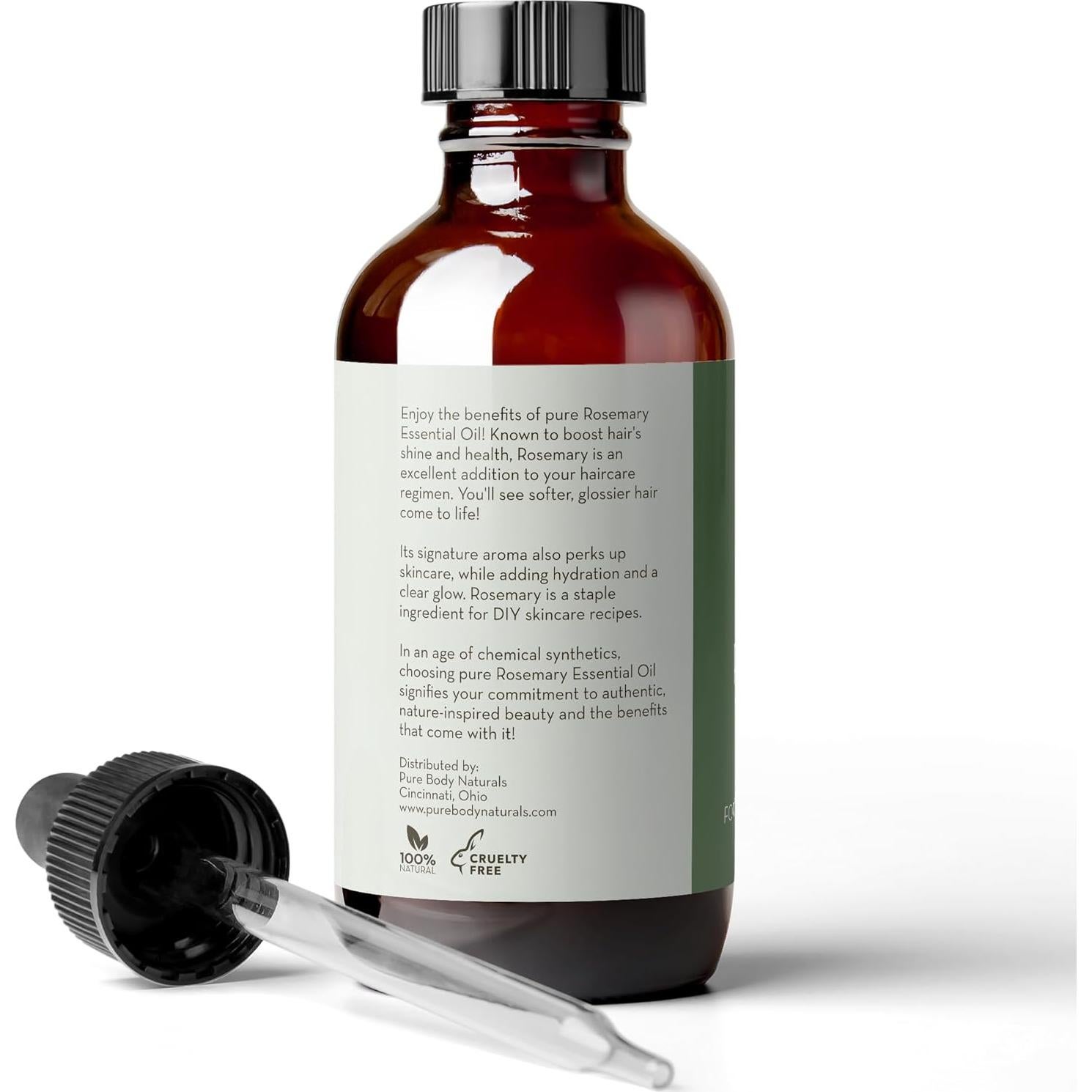 Aceite Esencial de Romero Puro 118 ml - Pure Body Naturals