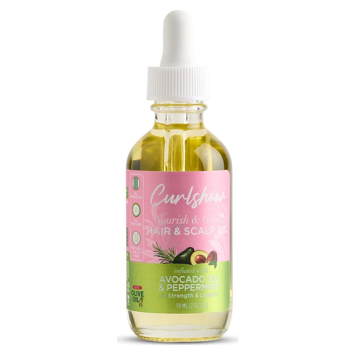 Aceite para Cabello ORS Curlshow con Aguacate y Menta 56.7g