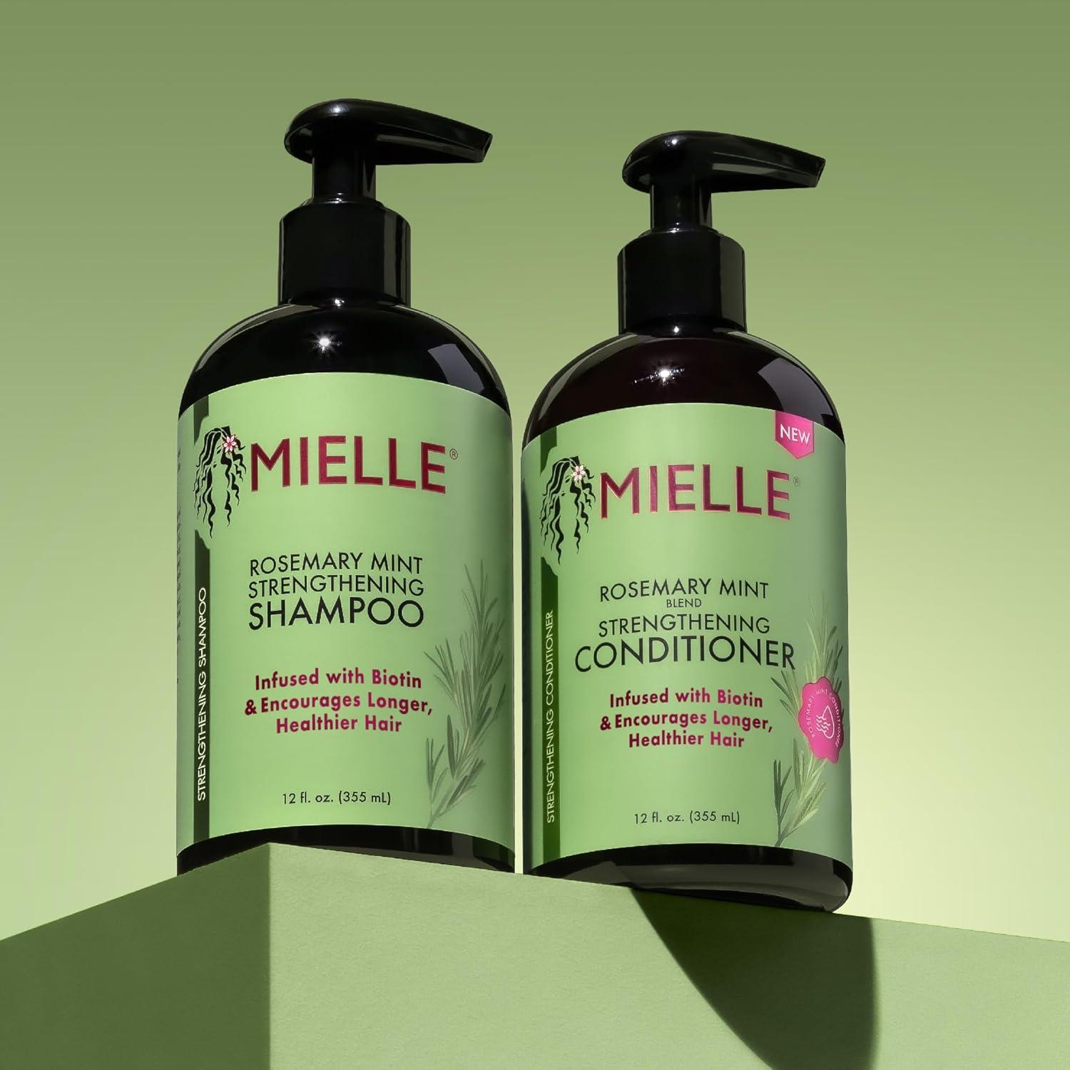 Paquete Fortalecedor de Cabello Mielle Organics - Aceite, Champú y Acondicionador