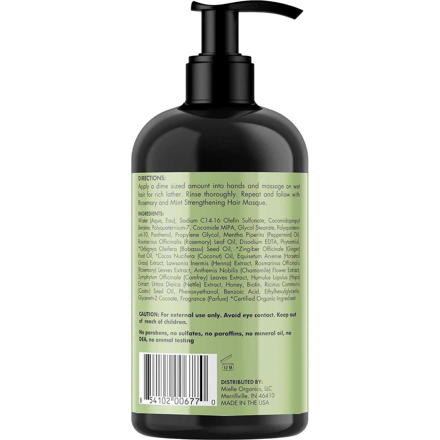 Paquete Fortalecedor de Cabello Mielle Organics - Aceite, Champú y Acondicionador