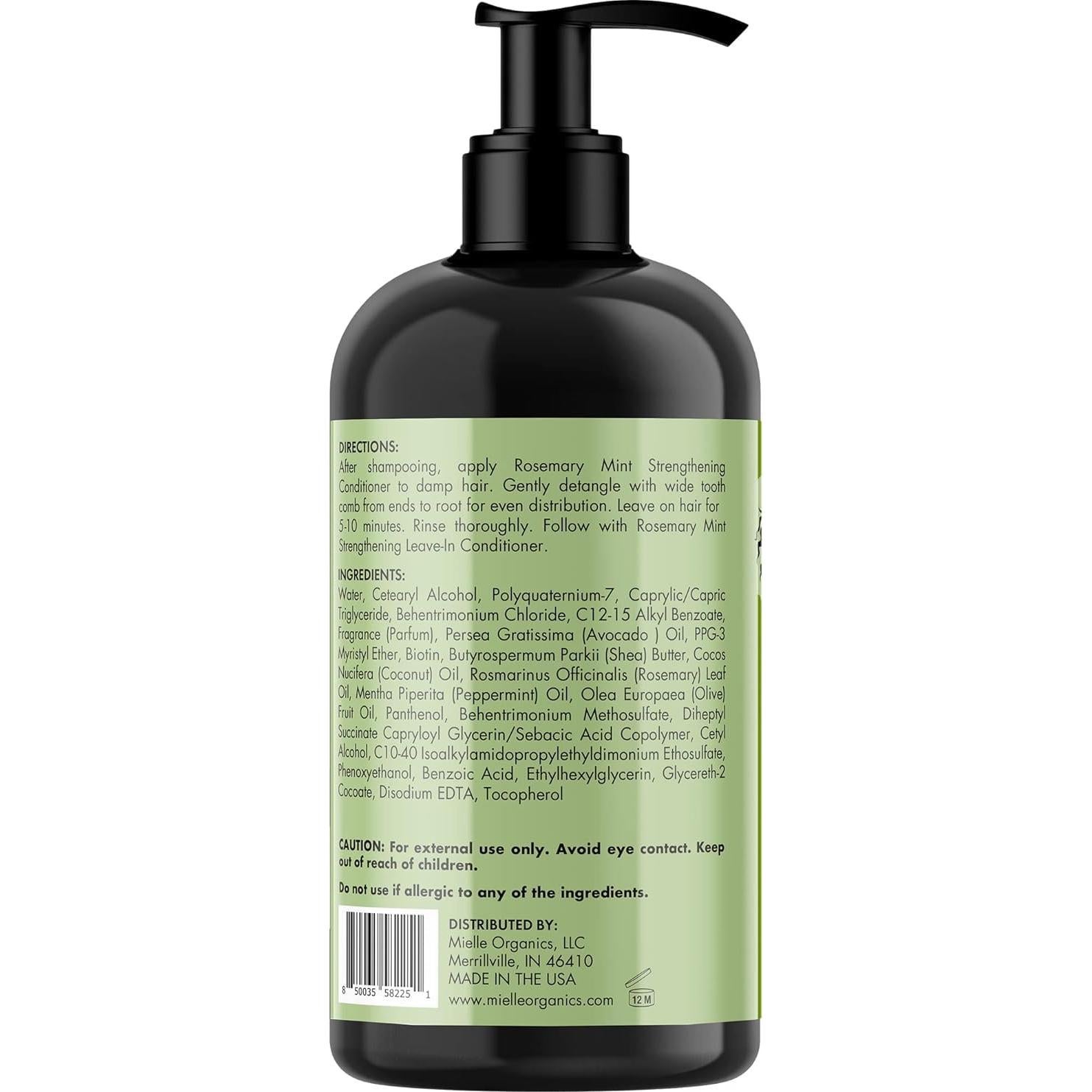 Paquete Fortalecedor de Cabello Mielle Organics - Aceite, Champú y Acondicionador