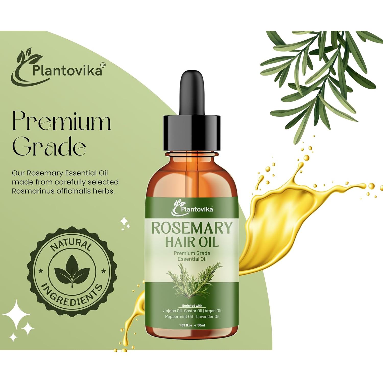 Aceite de Romero Plantovika 108.9 g - Crecimiento y Fortalecimiento del Cabello