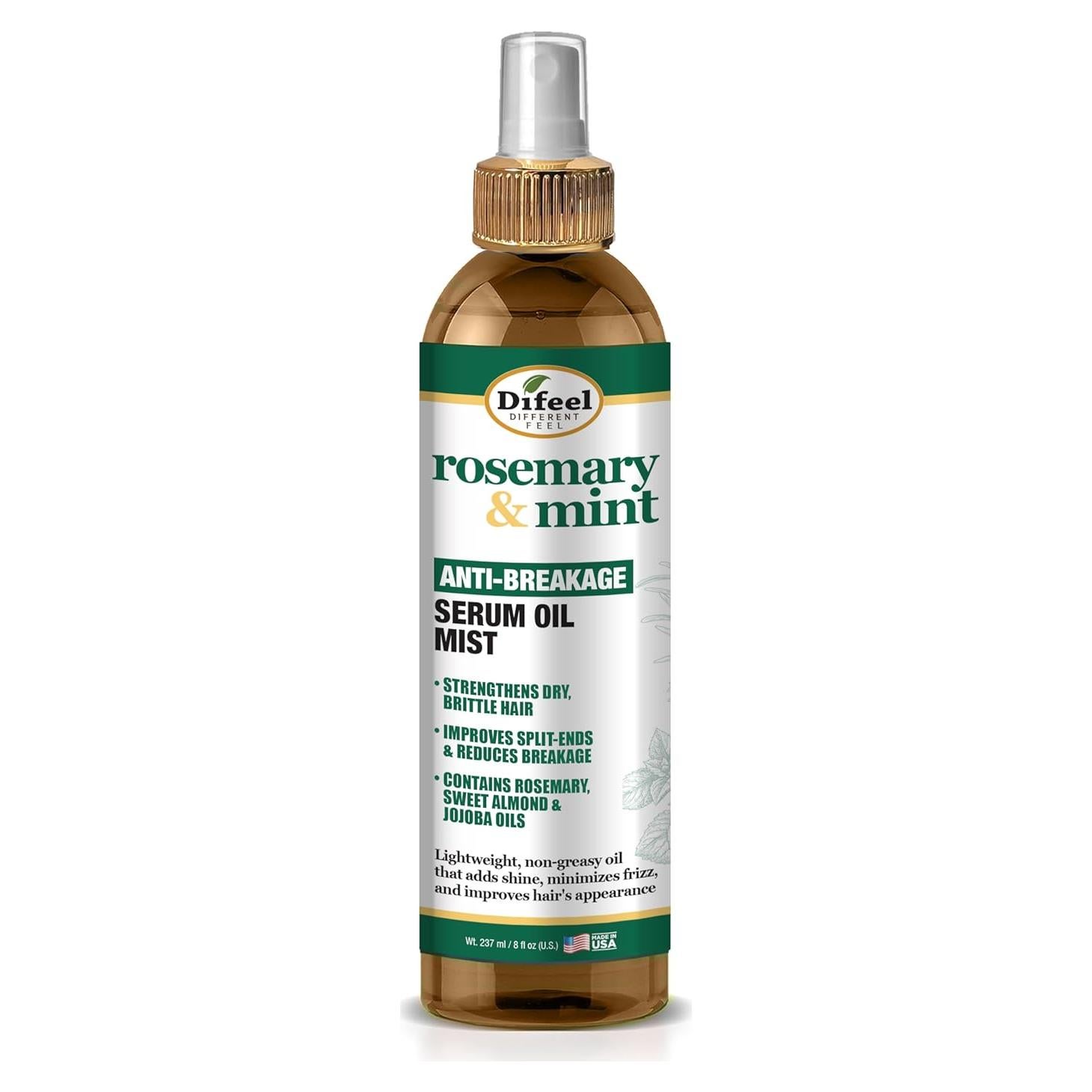 Suero Aceite Mist Antirrotura Difeel Romero y Menta 226.8 ml