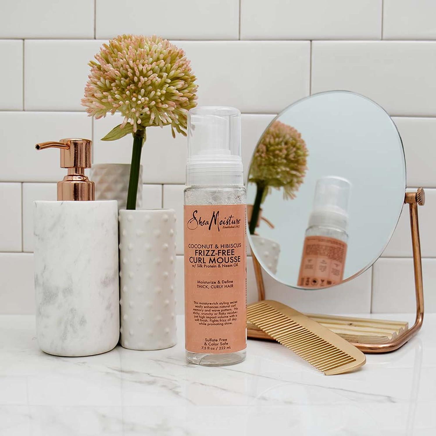 Paquete de Cuidado para Cabello Rizado SheaMoisture - Mousse, Smoothie y Mist