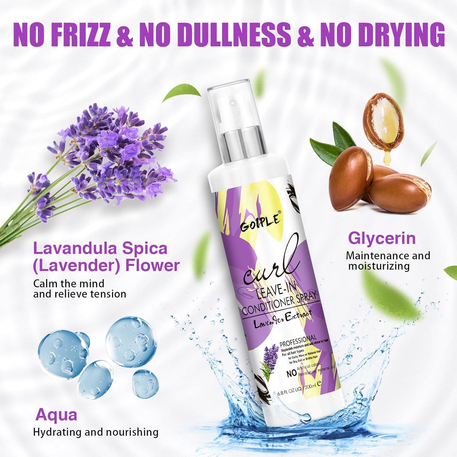 Shea Moisture Crema Definidora de Rizos 200 ml - Spray Acondicionador Sin Enjuague para Cabello Rizado