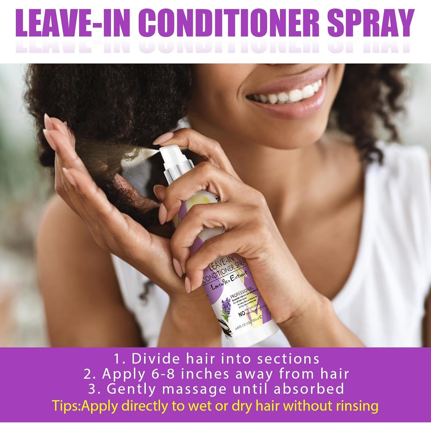 Shea Moisture Crema Definidora de Rizos 200 ml - Spray Acondicionador Sin Enjuague para Cabello Rizado