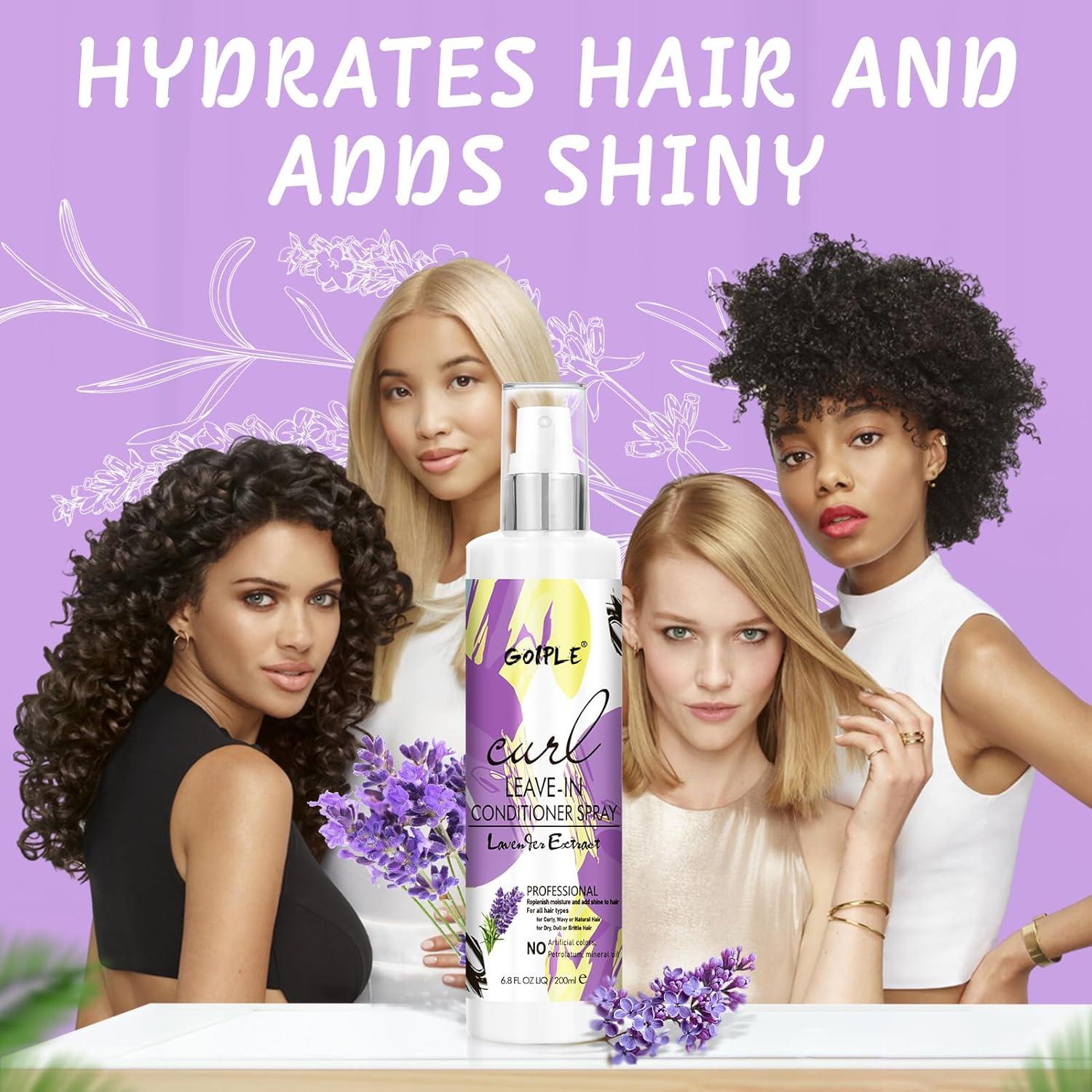 Shea Moisture Crema Definidora de Rizos 200 ml - Spray Acondicionador Sin Enjuague para Cabello Rizado