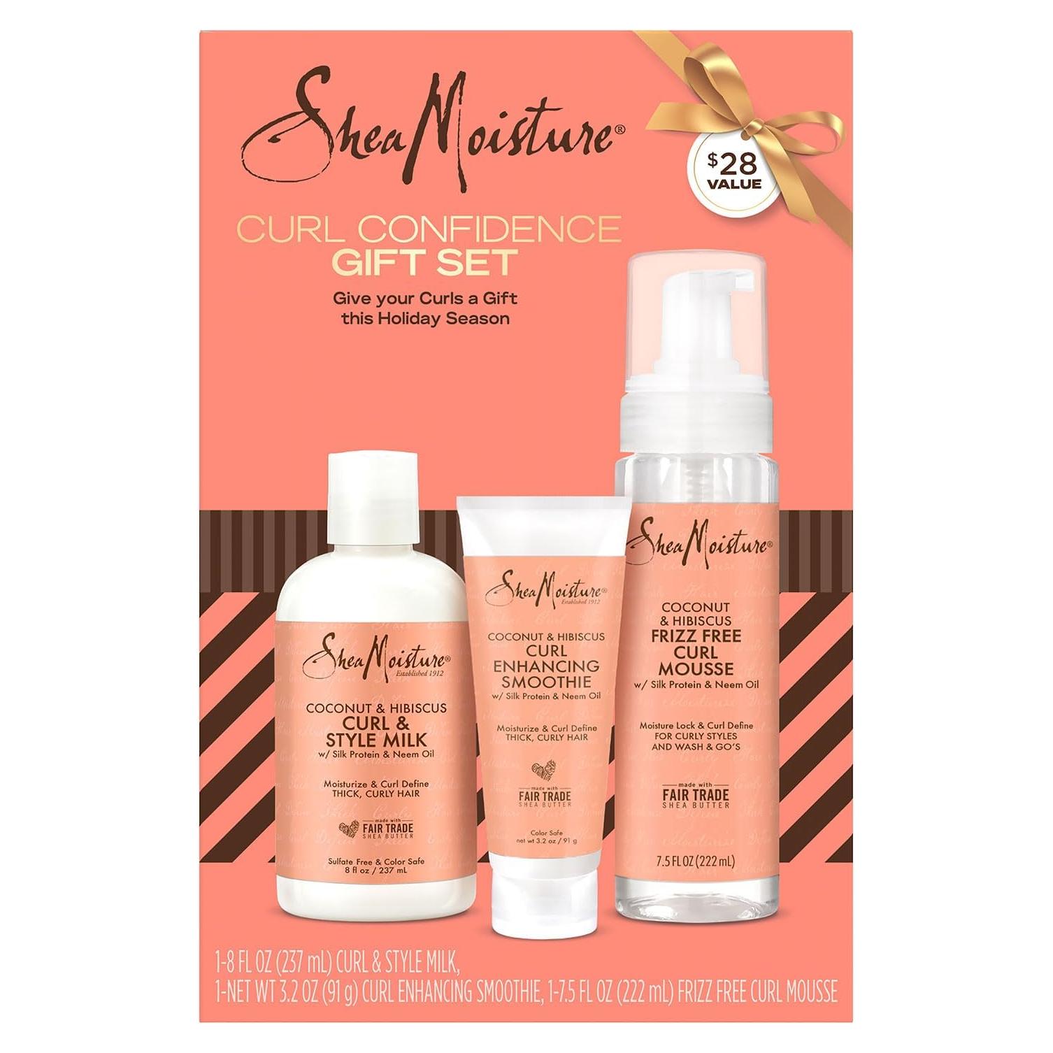 Paquete de Cuidado del Cabello SheaMoisture Coco & Hibisco - 3 Piezas