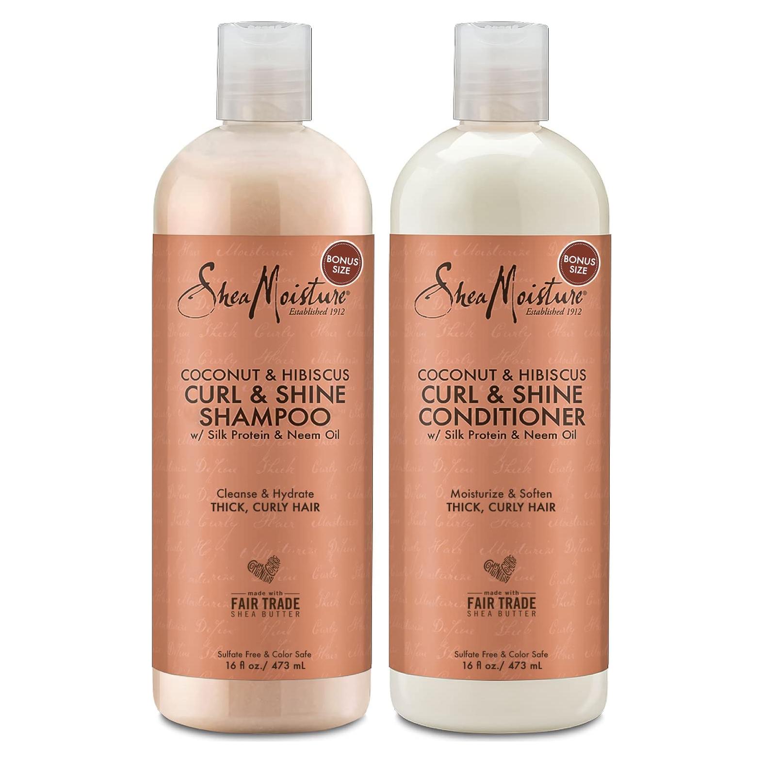 Champú y Acondicionador SheaMoisture Coco Hibisco 2x0.47L