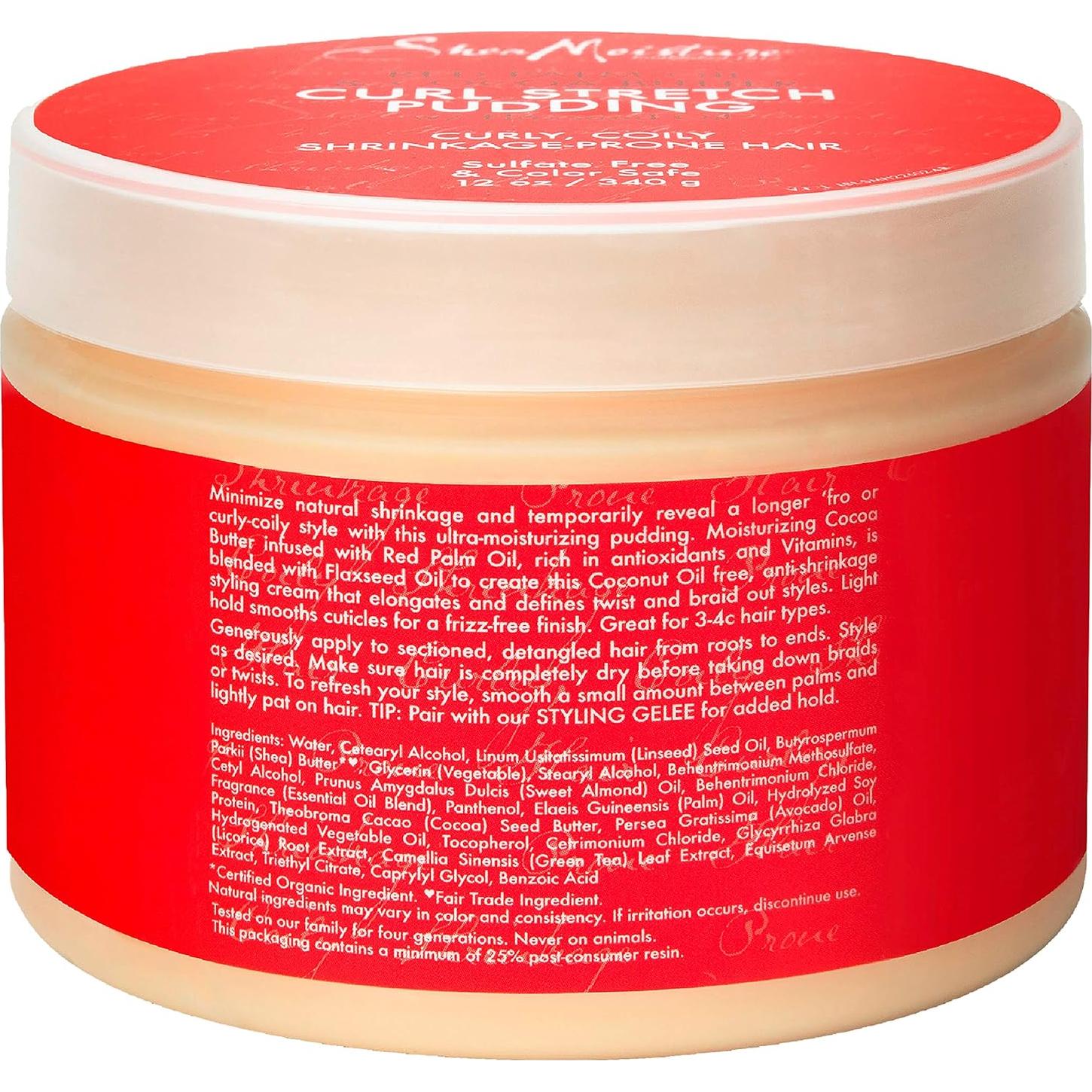 Pudding Estiramiento Rizos SheaMoisture 326 g - Control Frizz