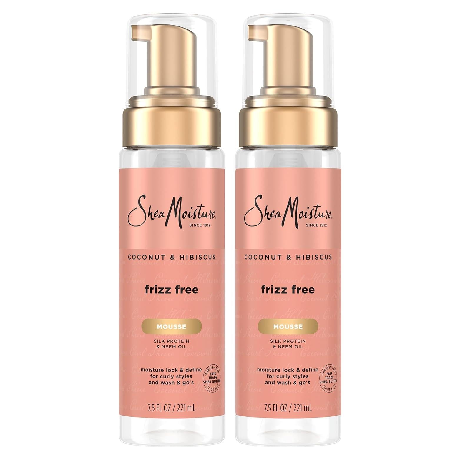 Mousse para Rizos SheaMoisture Coco y Hibisco 2-Pack 212 g