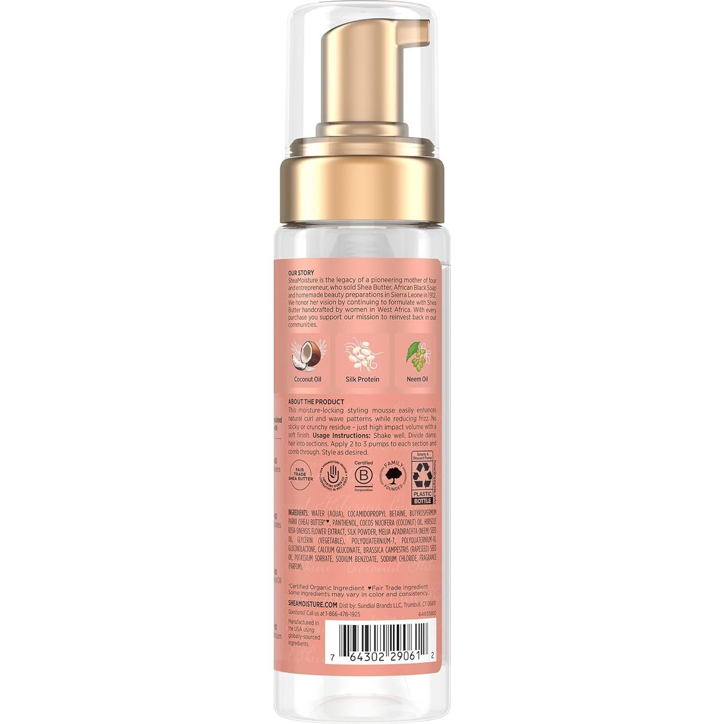 Mousse para Rizos SheaMoisture Coco y Hibisco 2-Pack 212 g