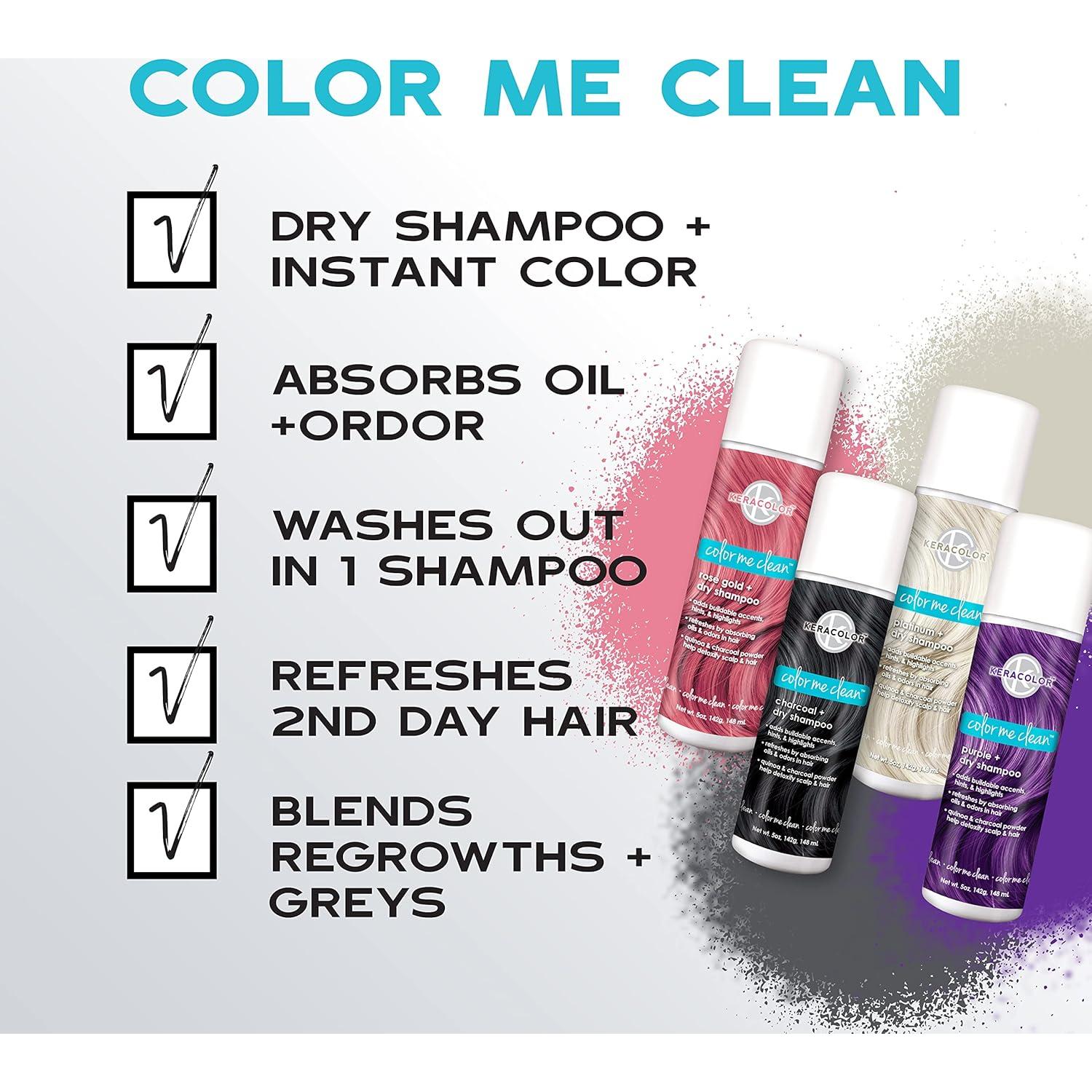 Champú Seco Keracolor Color Me Clean Púrpura 142g