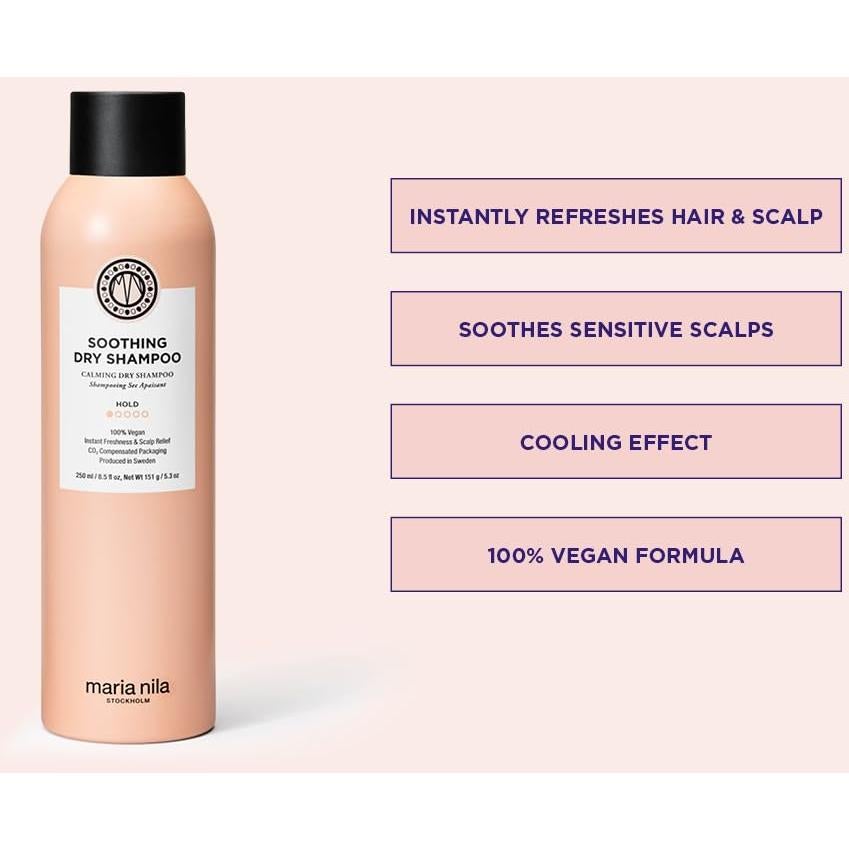 Champú Seco Suavizante Maria Nila 205 ml - Vegano y Sin Sulfatos