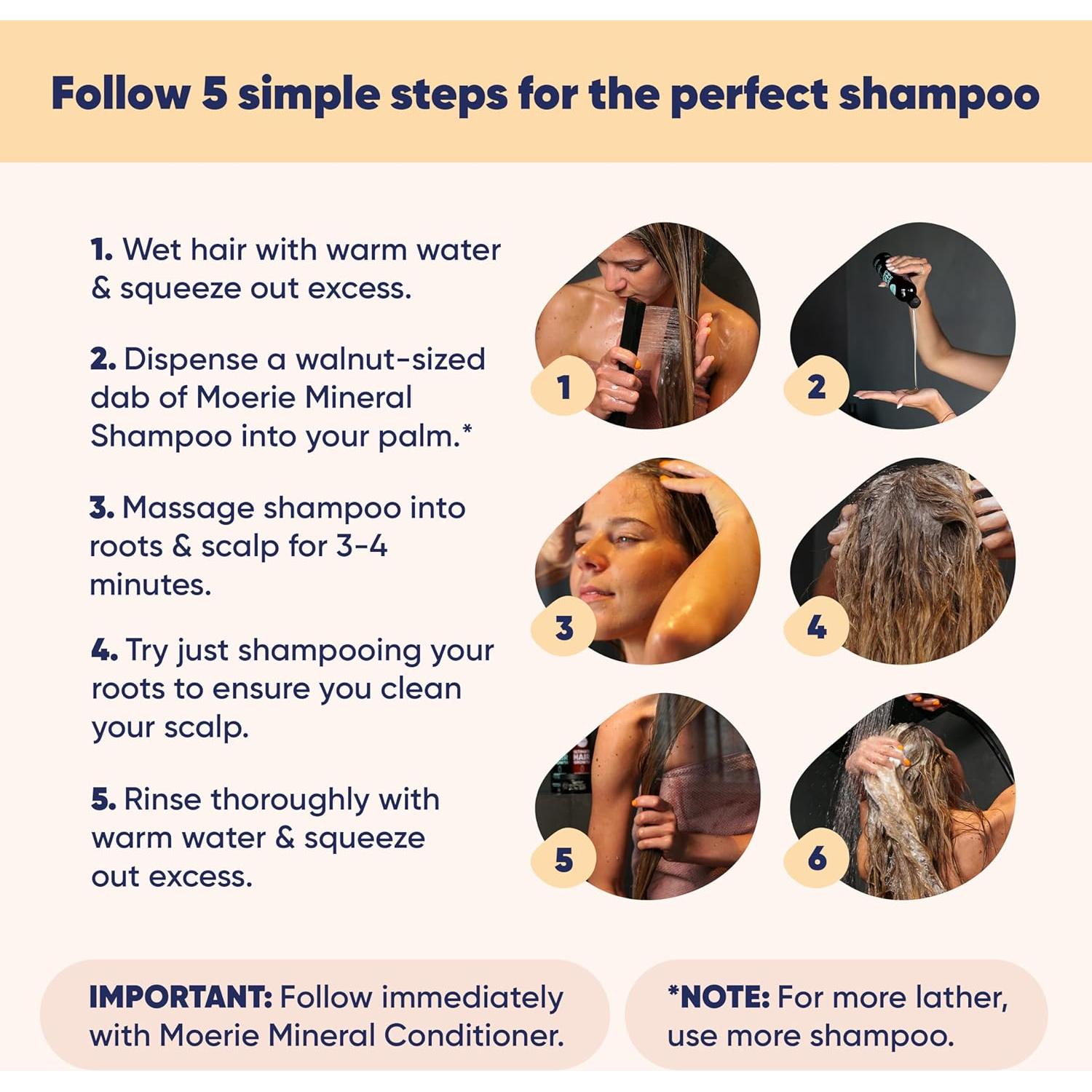 Conjunto Champú y Acondicionador Moerie 250ml - Crecimiento Cabello