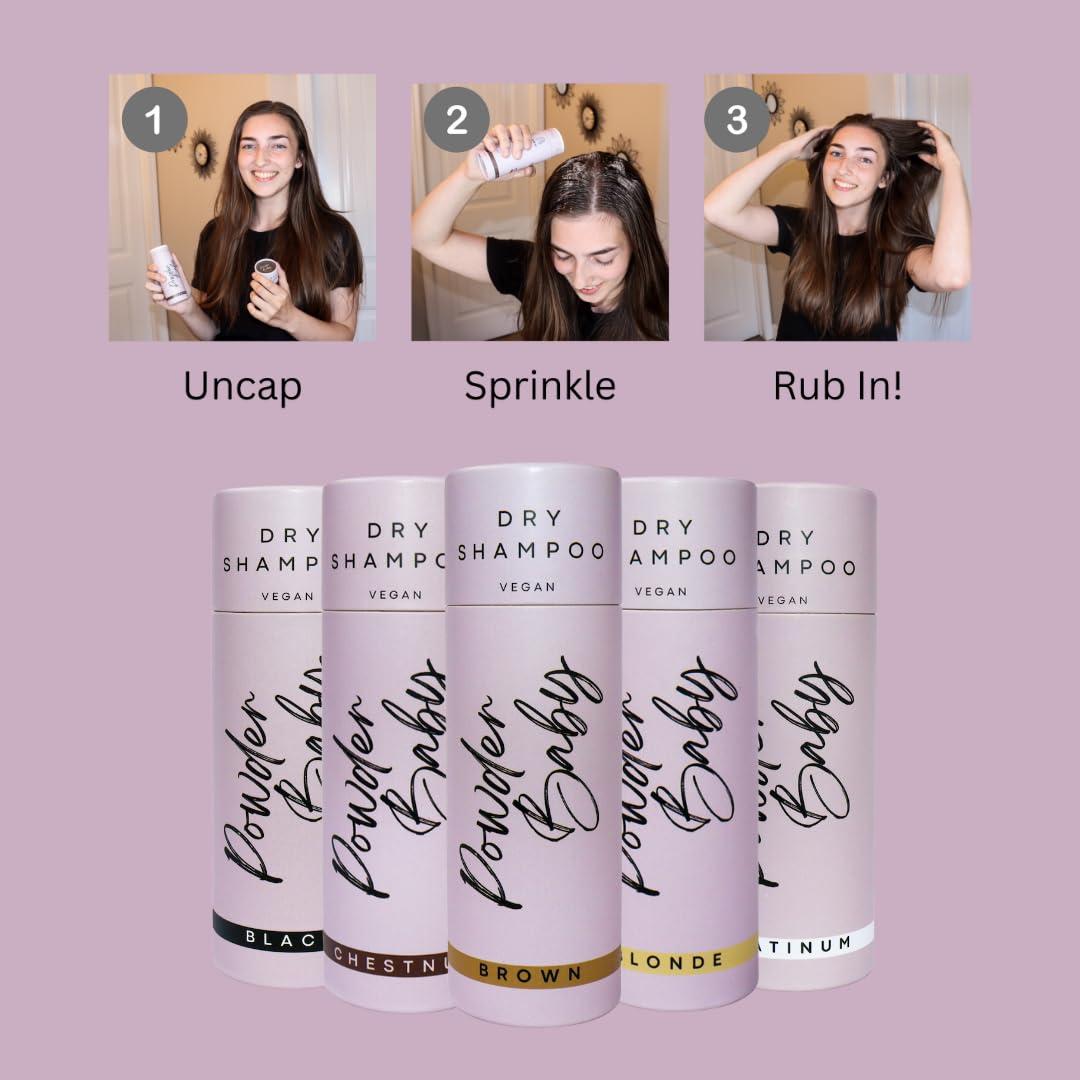 Champú Seco en Polvo Powder Baby 48 g Vegano Rubio