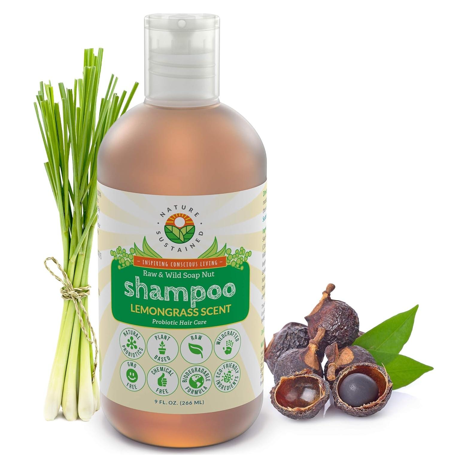 Champú Orgánico Nature Sustained 255g - Hipoalergénico Hierba Limón