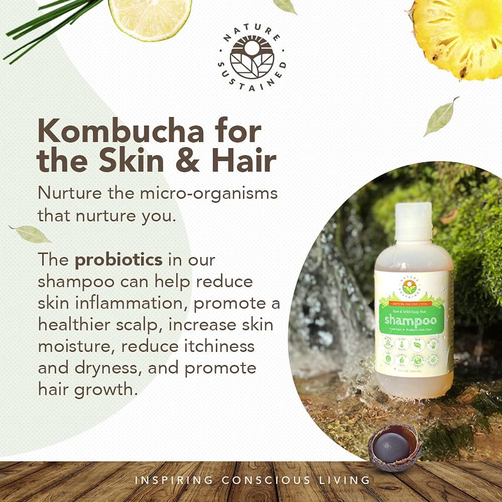 Champú Orgánico Nature Sustained 255g - Hipoalergénico Hierba Limón