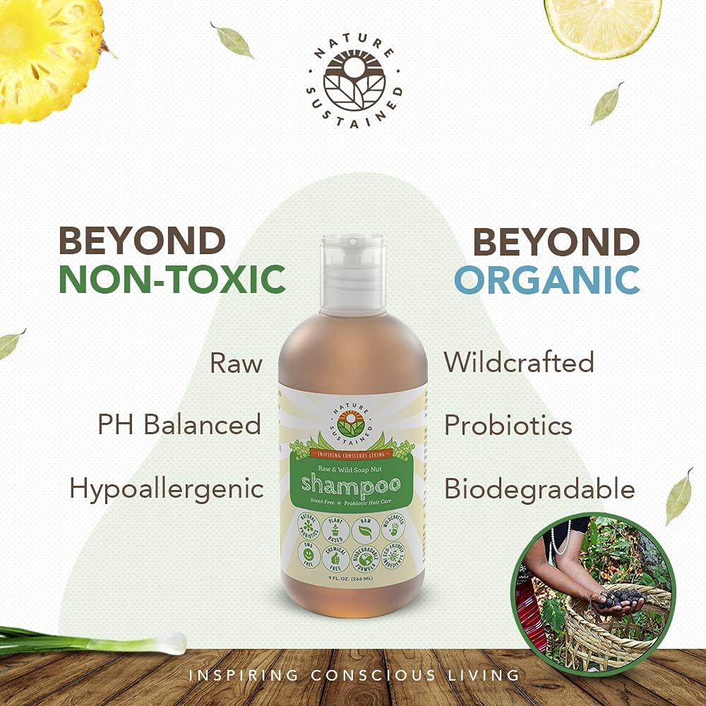 Champú Orgánico Nature Sustained 255g - Hipoalergénico Hierba Limón