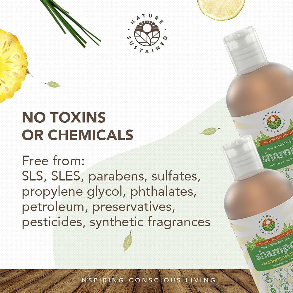 Champú Orgánico Nature Sustained 255g - Hipoalergénico Hierba Limón
