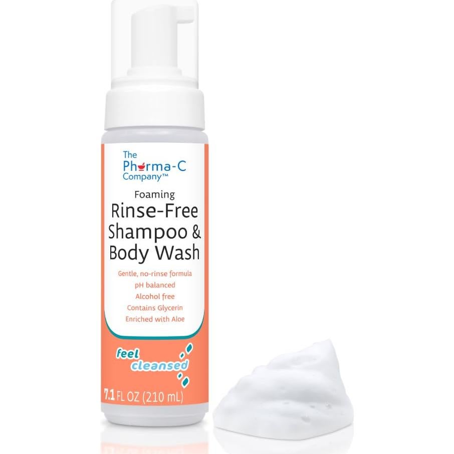 Champú y Gel de Baño Espumoso Sin Enjuague Pharma-C 6 Unidades