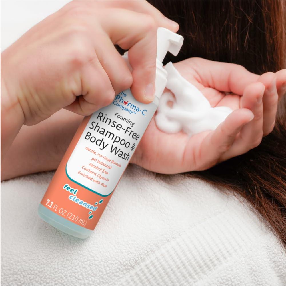 Champú y Gel de Baño Espumoso Sin Enjuague Pharma-C 6 Unidades