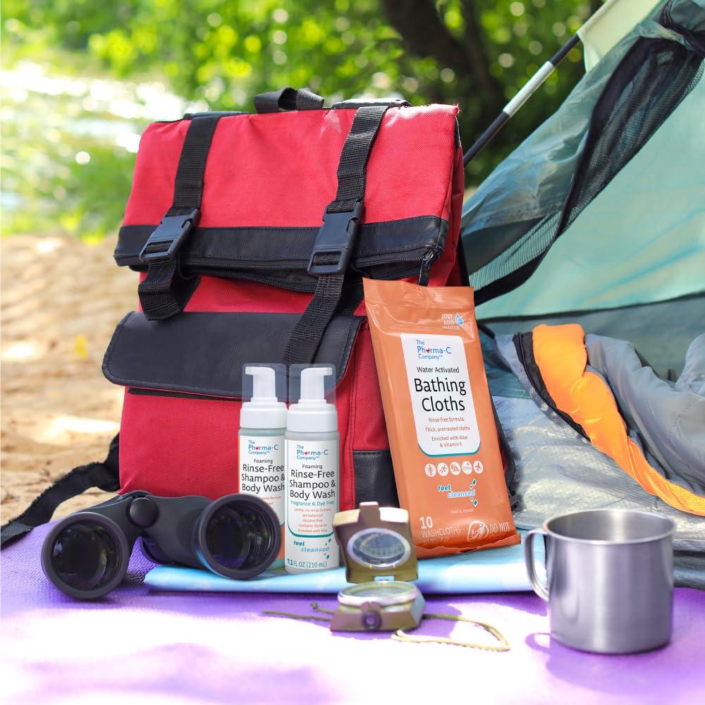 Champú y Gel de Baño Espumoso Sin Enjuague Pharma-C 6 Unidades