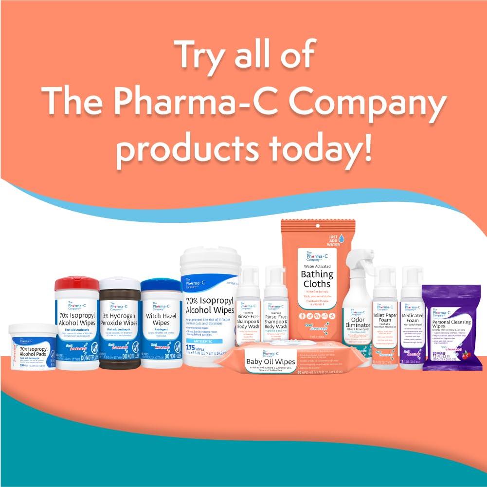 Champú y Gel de Baño Espumoso Sin Enjuague Pharma-C 6 Unidades