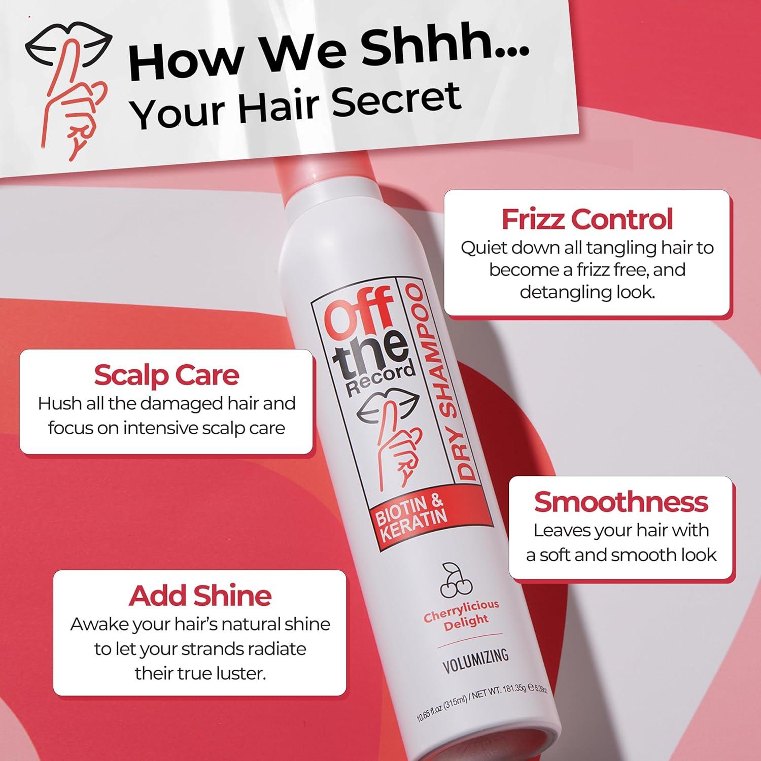 Champú Seco Off the Record Ebin Nueva York 301.5 g - Cereza