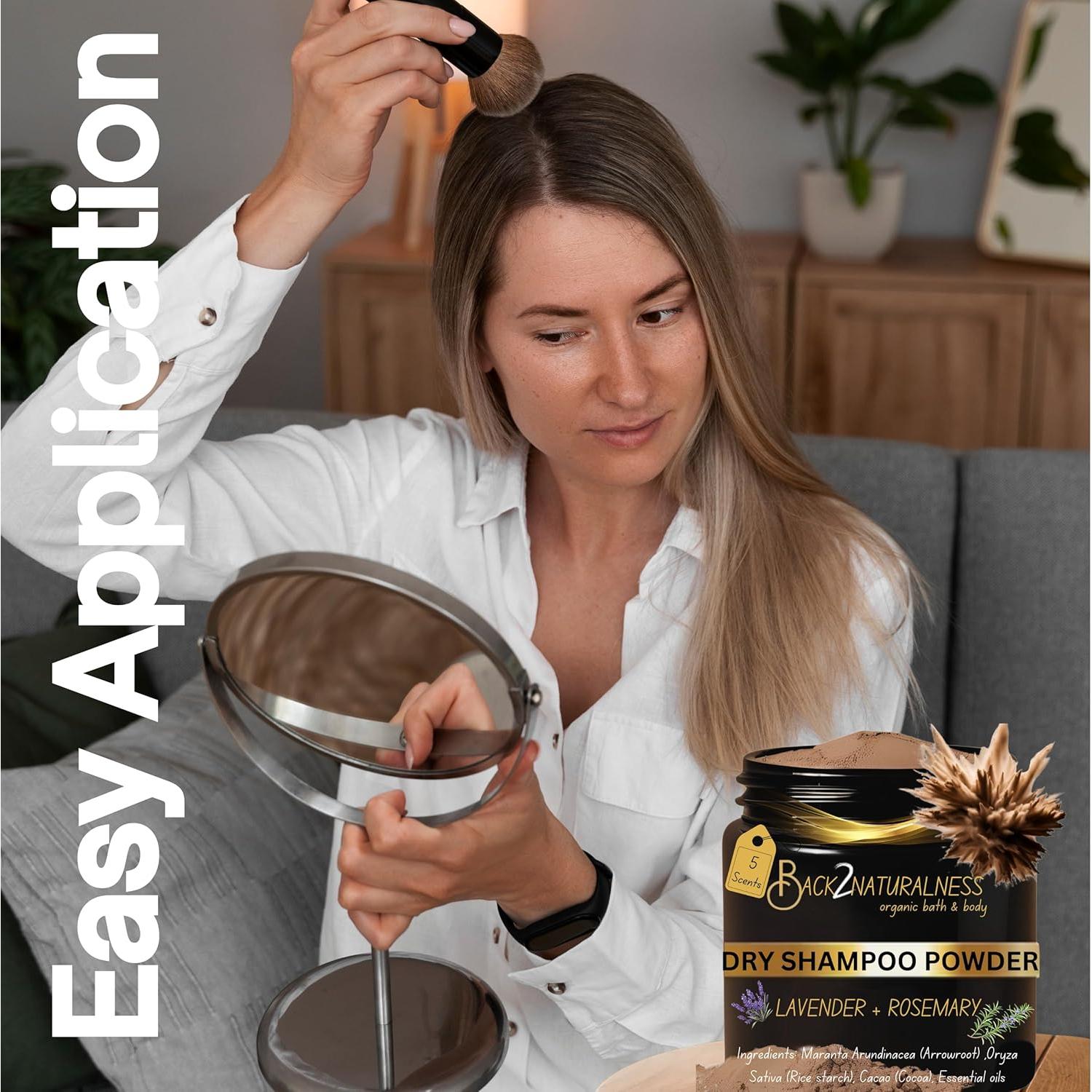 Champú Seco Orgánico Back2Naturalness para Cabello Oscuro 99 g