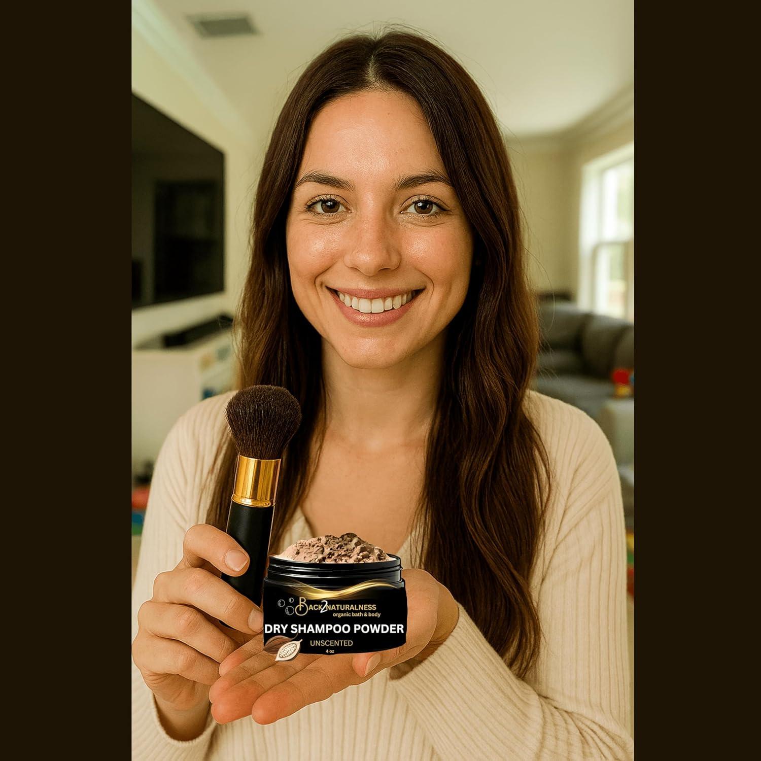 Champú Seco Orgánico Back2Naturalness para Cabello Oscuro 99 g