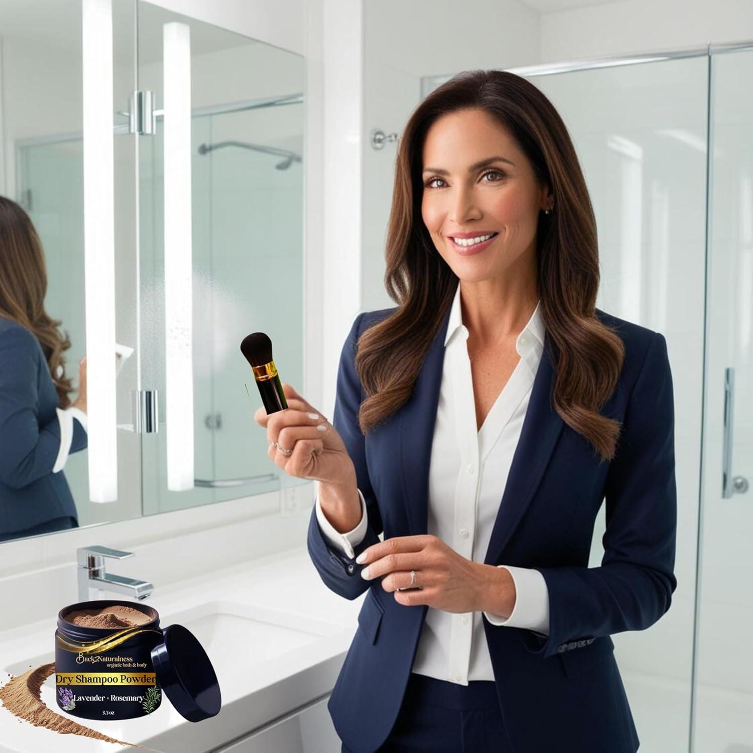 Champú Seco Orgánico Back2Naturalness para Cabello Oscuro 99 g