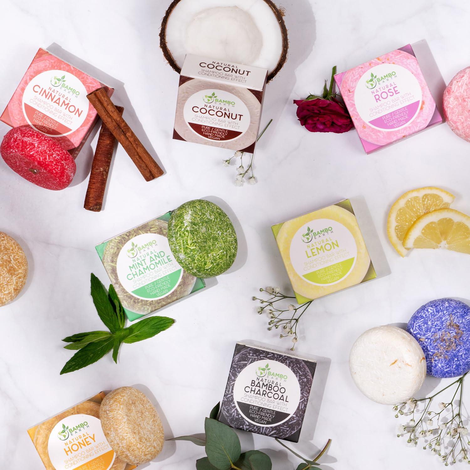 Champú Sólido Orgánico BAMBOEARTH Manzanilla 68g Ecológico