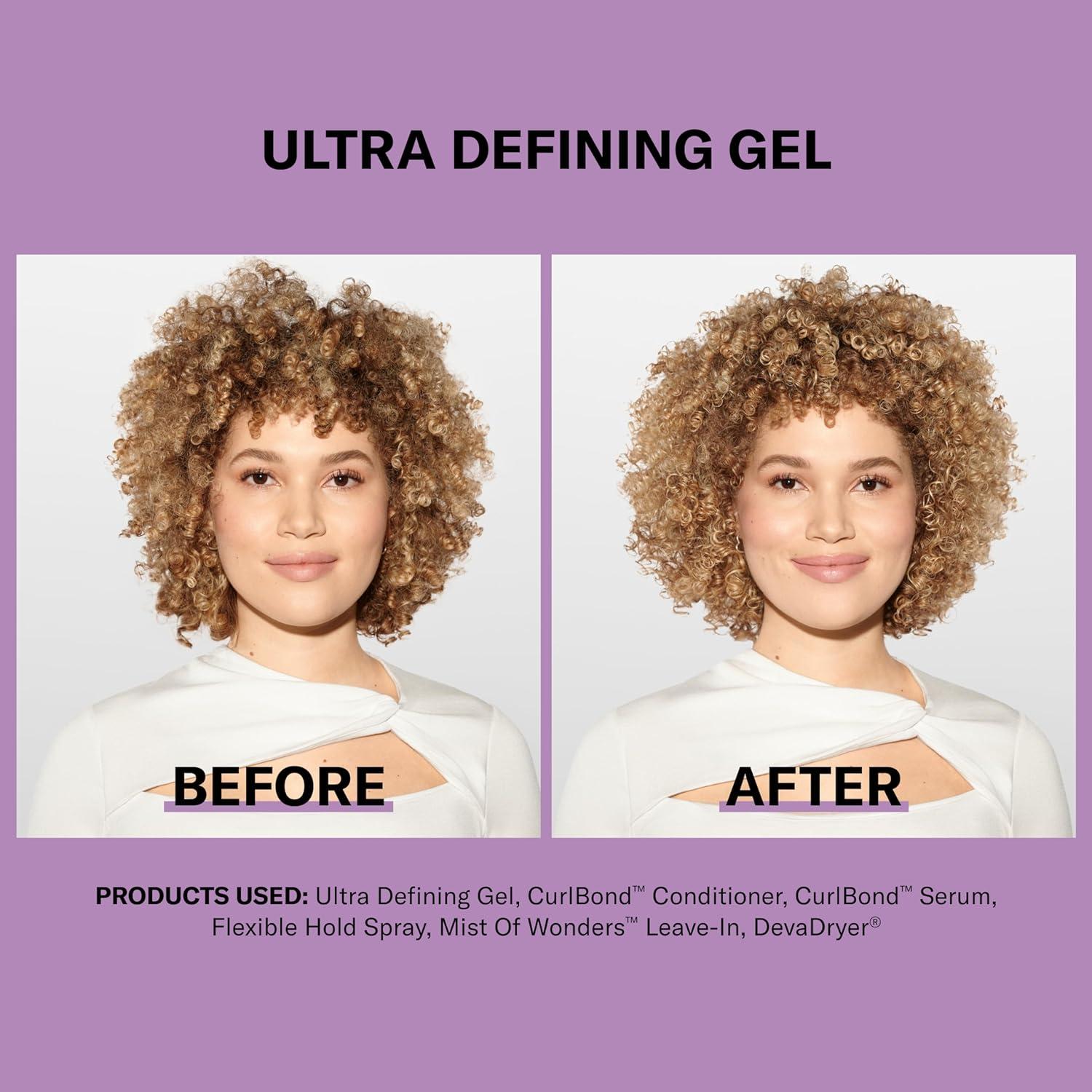 Gel Ultra Definidor DevaCurl 355 ml Fijación Fuerte Sin Crujido