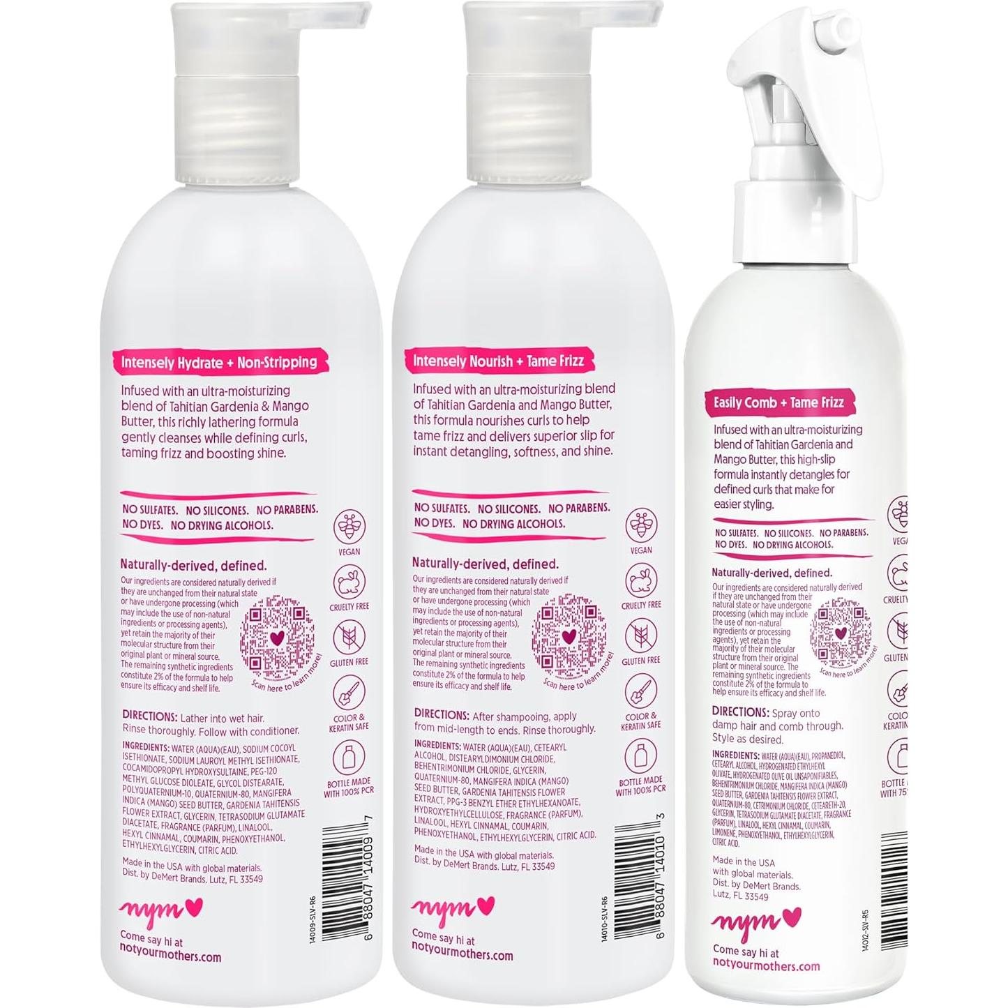 Champú y Acondicionador Not Your Mother's Naturals 3x1L - Gardenia y Mango