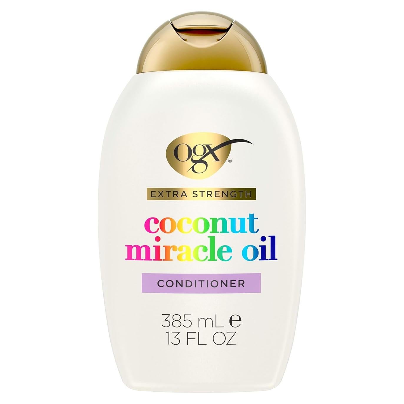 Acondicionador OGX Extra Fuerte 384 ml - Reparador de Daños con Aceite de Coco