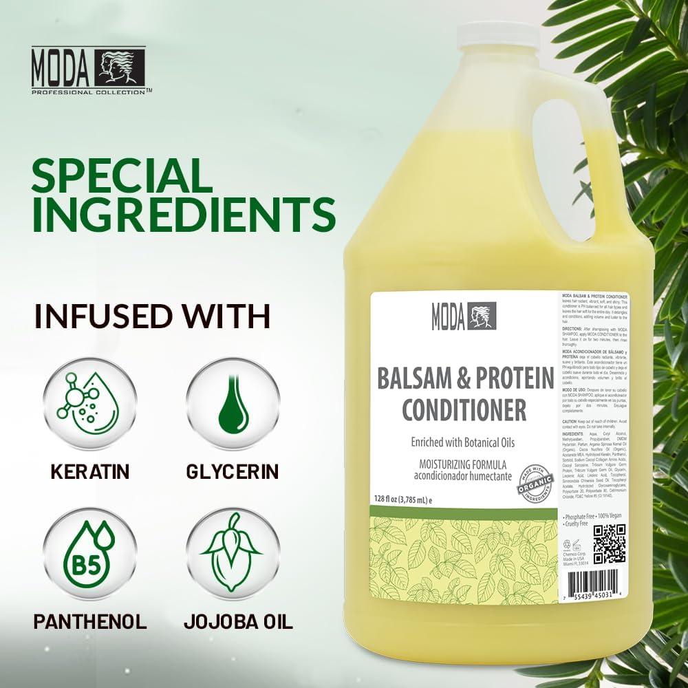 Acondicionador Hidratante MODA 3.78L - Fortalece y Brinda Brillo