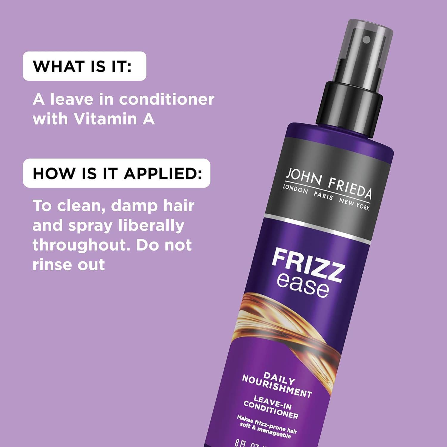 Acondicionador sin enjuague John Frieda Frizz Ease 236 ml