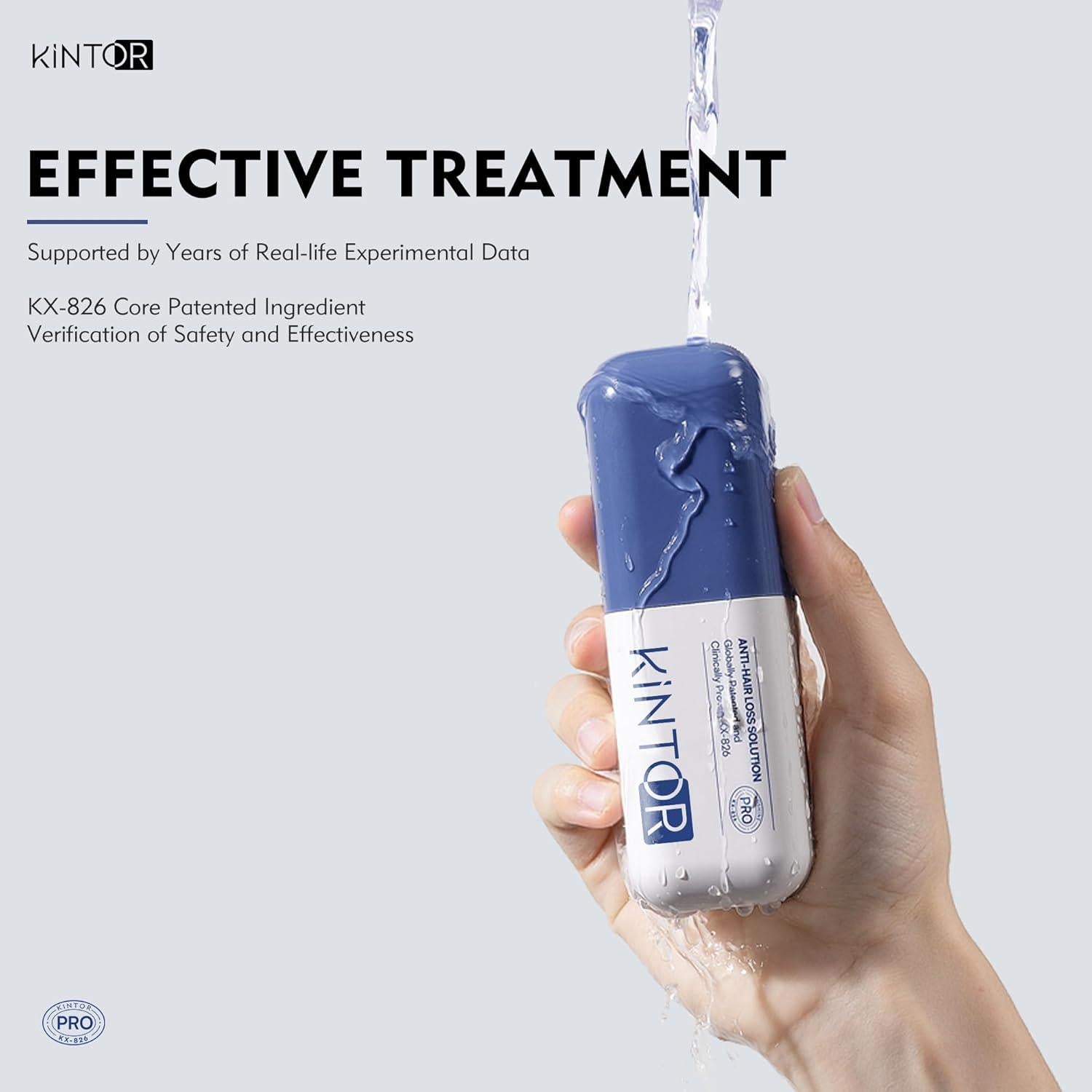 Spray Kintor 60ml Pro 0.9% Bloqueador DHT Crecimiento Cabello