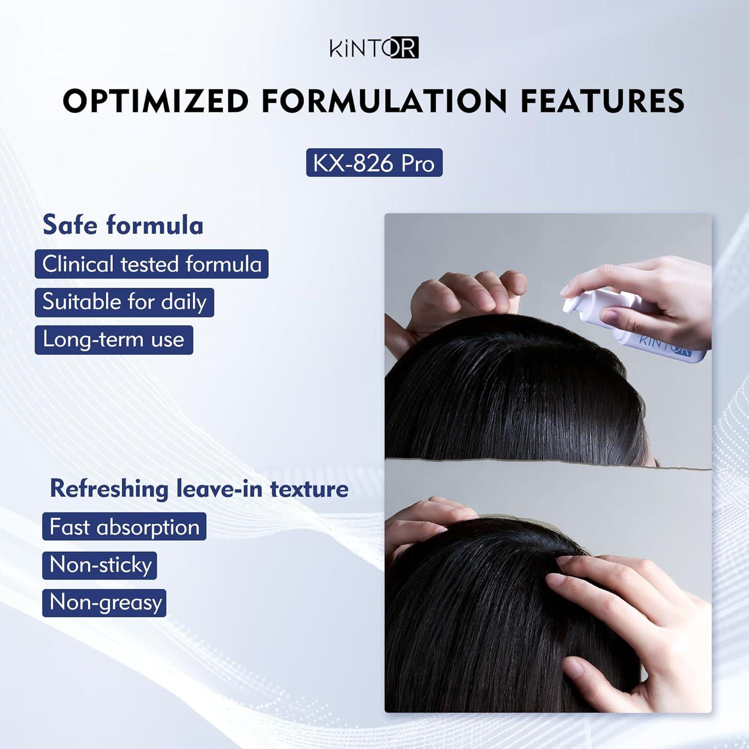 Spray Kintor 60ml Pro 0.9% Bloqueador DHT Crecimiento Cabello