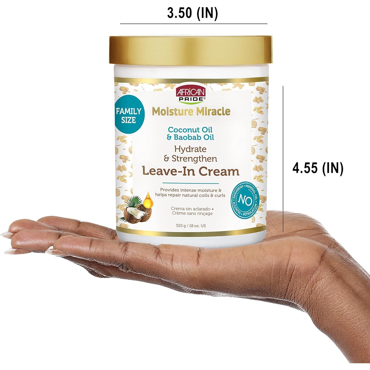 Crema sin enjuague African Pride Moisture Miracle 510g Coco