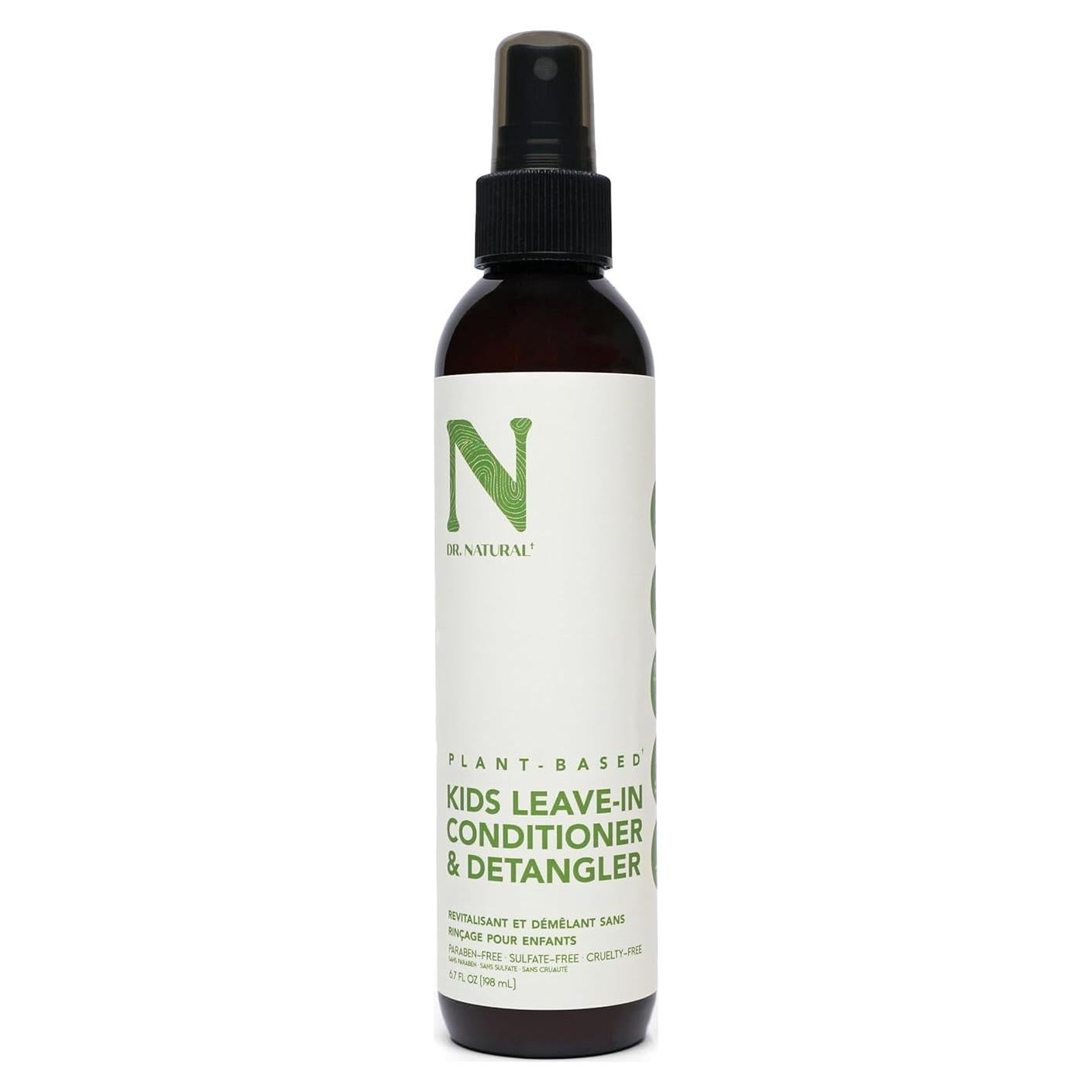 Acondicionador Sin Enjuague Dr. Natural Kids 190g - Spray Hidratante con Aceite de Coco y Karité