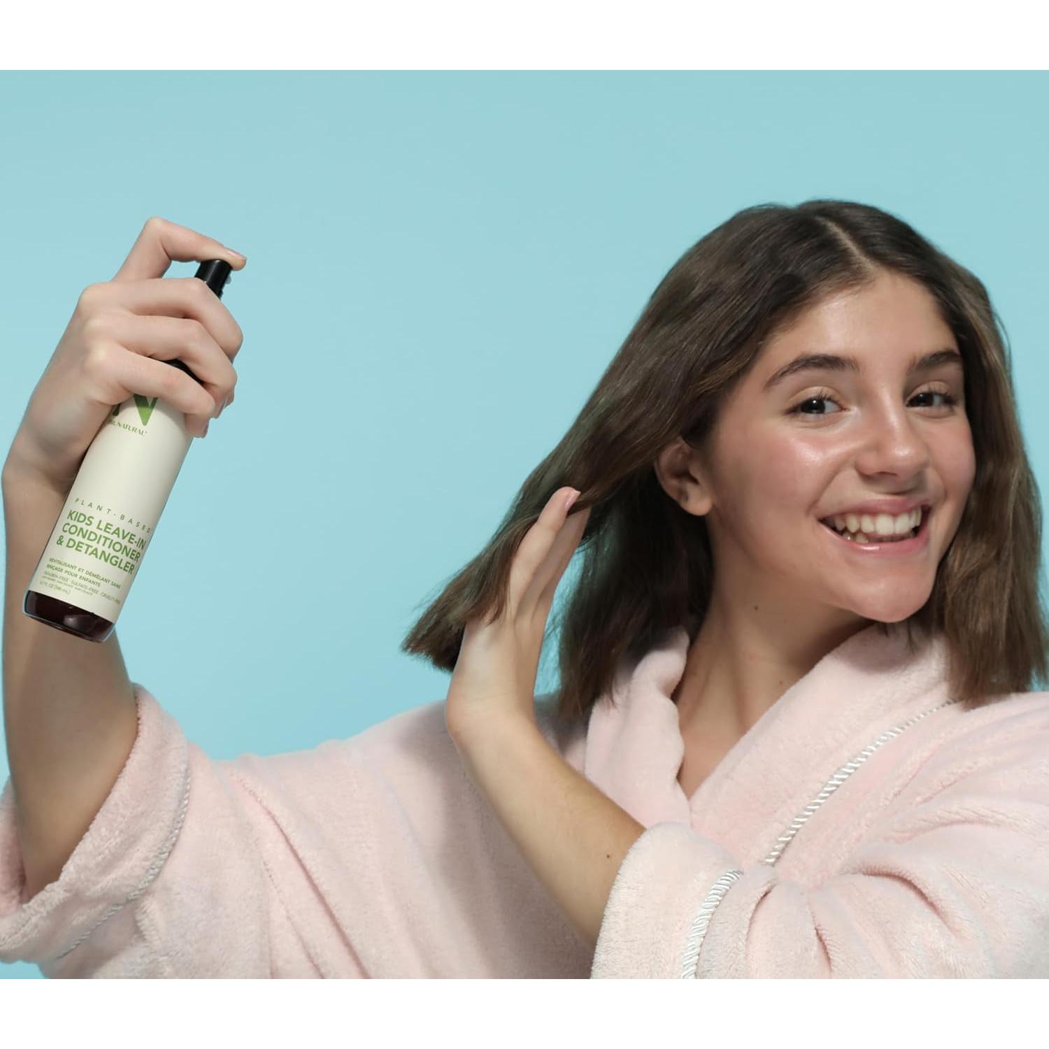 Acondicionador Sin Enjuague Dr. Natural Kids 190g - Spray Hidratante con Aceite de Coco y Karité