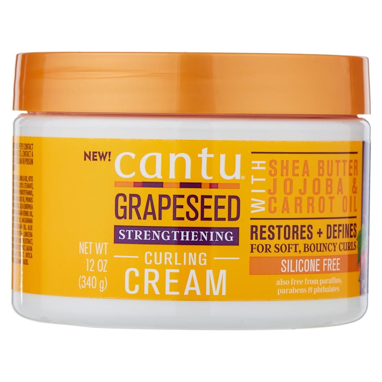 Crema para Rizos Cantu Semilla de Uva 340 g Sin Silicona